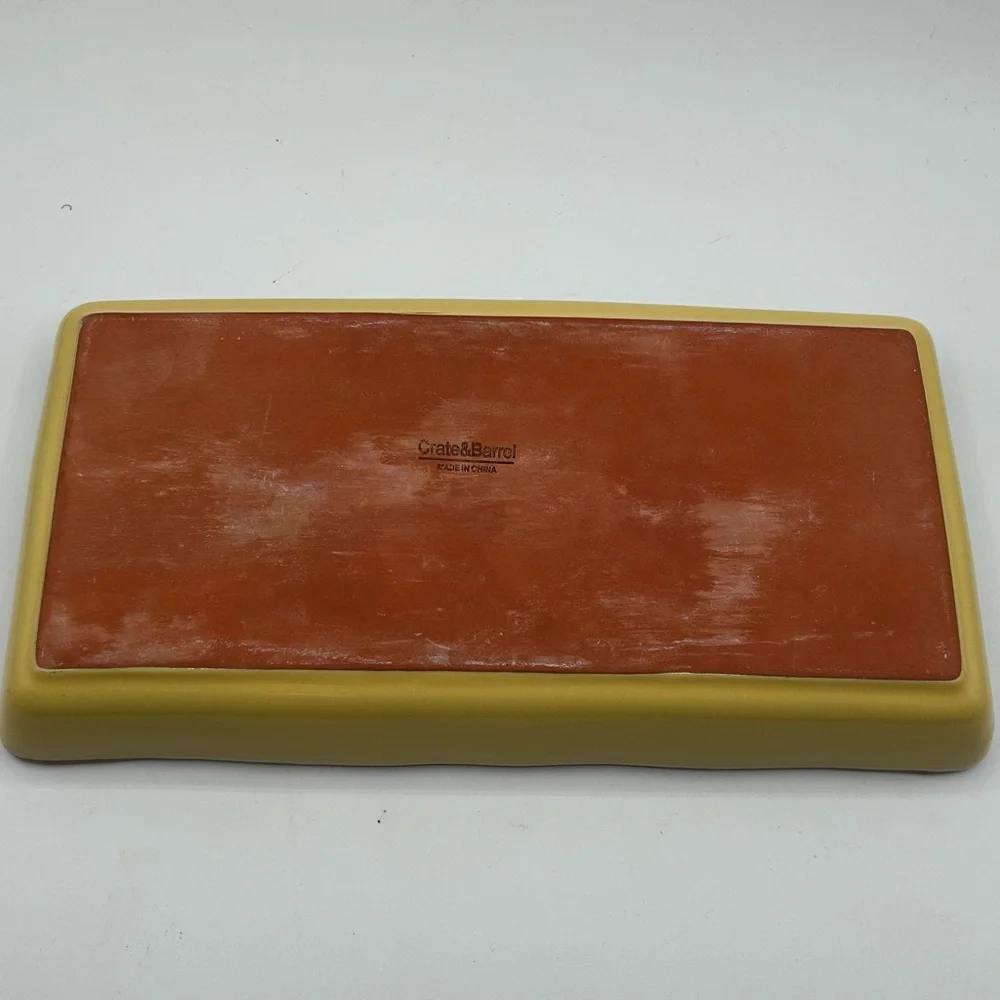 Crate & Barrel Decorative plate serving platter
